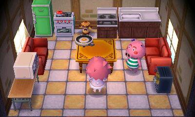 Animal Crossing: New Leaf Curly Interieur