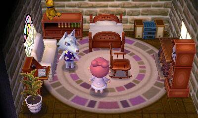 Animal Crossing: New Leaf Blanche Intérieur