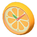 reloj de pared naranja