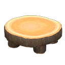 통나무 둥근 테이블