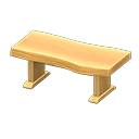 tavolo di legno grezzo