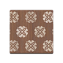 brown floral flooring