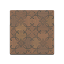 brown iron-parquet flooring