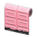 розово-шоколадная стена