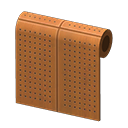 perforated-board wall