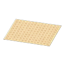 ivory simple bath mat
