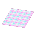 alfombra tartán rosa