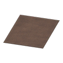 simple medium brown mat