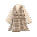 robe tartan avec pull