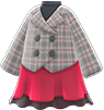 peacoat-and-skirt combo