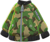 camo bomber-style jacket