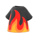футболка с пламенем