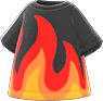 t-shirt flamme