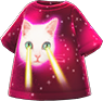 t-shirt chat yeux laser