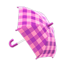 莓果嘉顿格纹雨伞