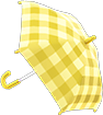 parapluie vichy citron