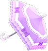 ombrelle à rubans violette