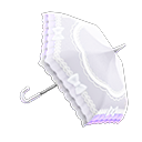 parasol muñequita blanco