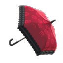 шикарный красный зонт