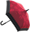 빨간 시크 우산