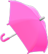 粉红色纯色雨伞
