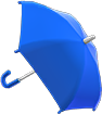 蓝色纯色雨伞
