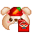 토끼배찌 머리