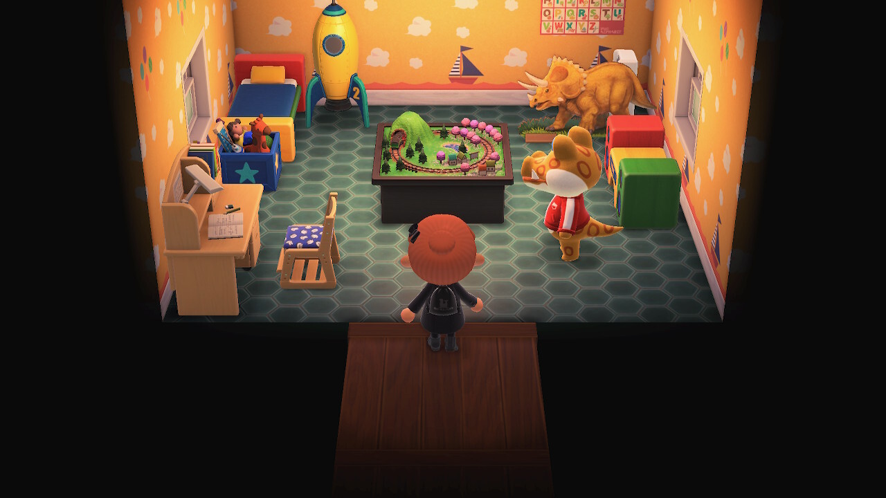 Animal Crossing: New Horizons Kaimán Casa Interior