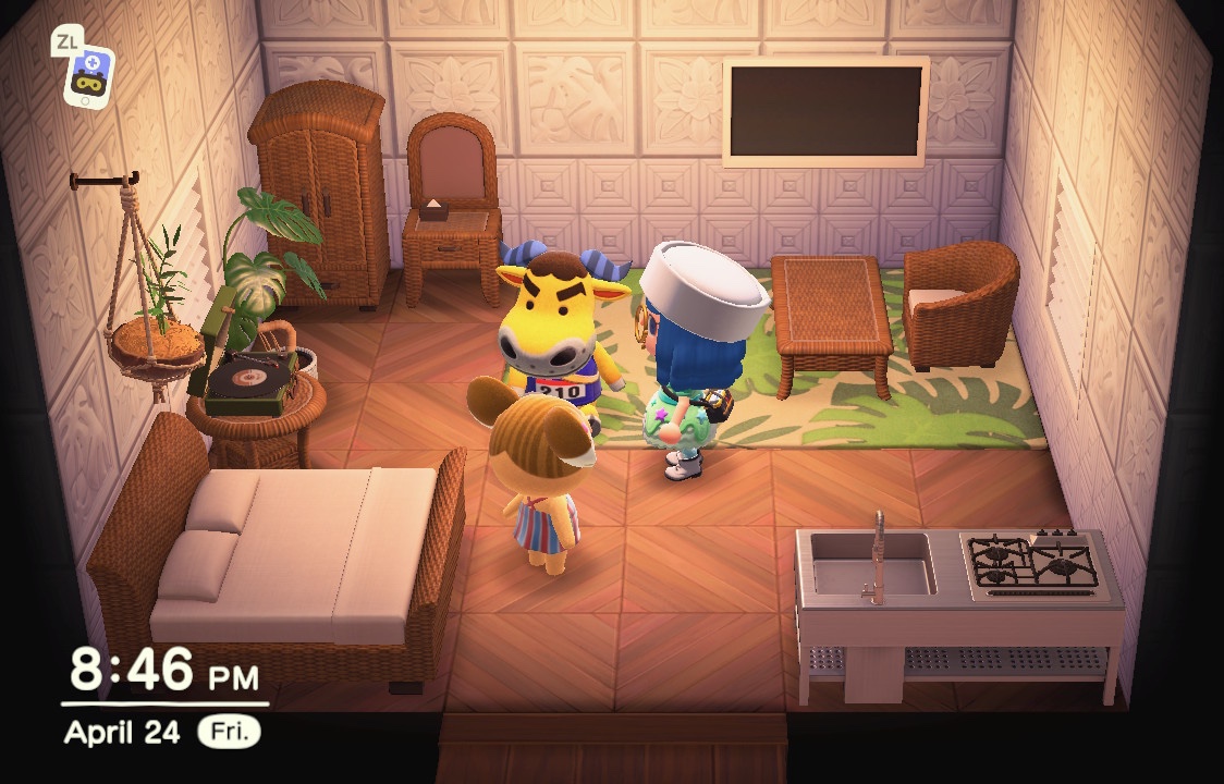 Animal Crossing: New Horizons Алис жилой дом Интерьер