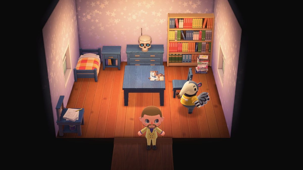 Animal Crossing: New Horizons Антонио жилой дом Интерьер