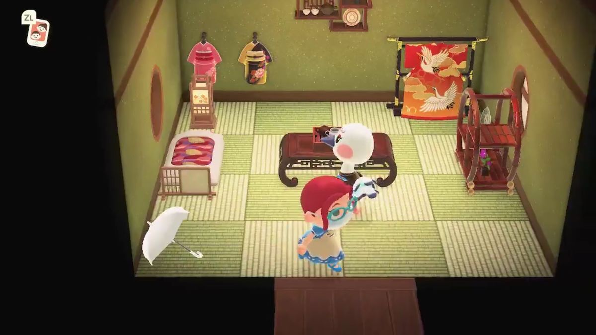 Animal Crossing: New Horizons Бланш жилой дом Интерьер