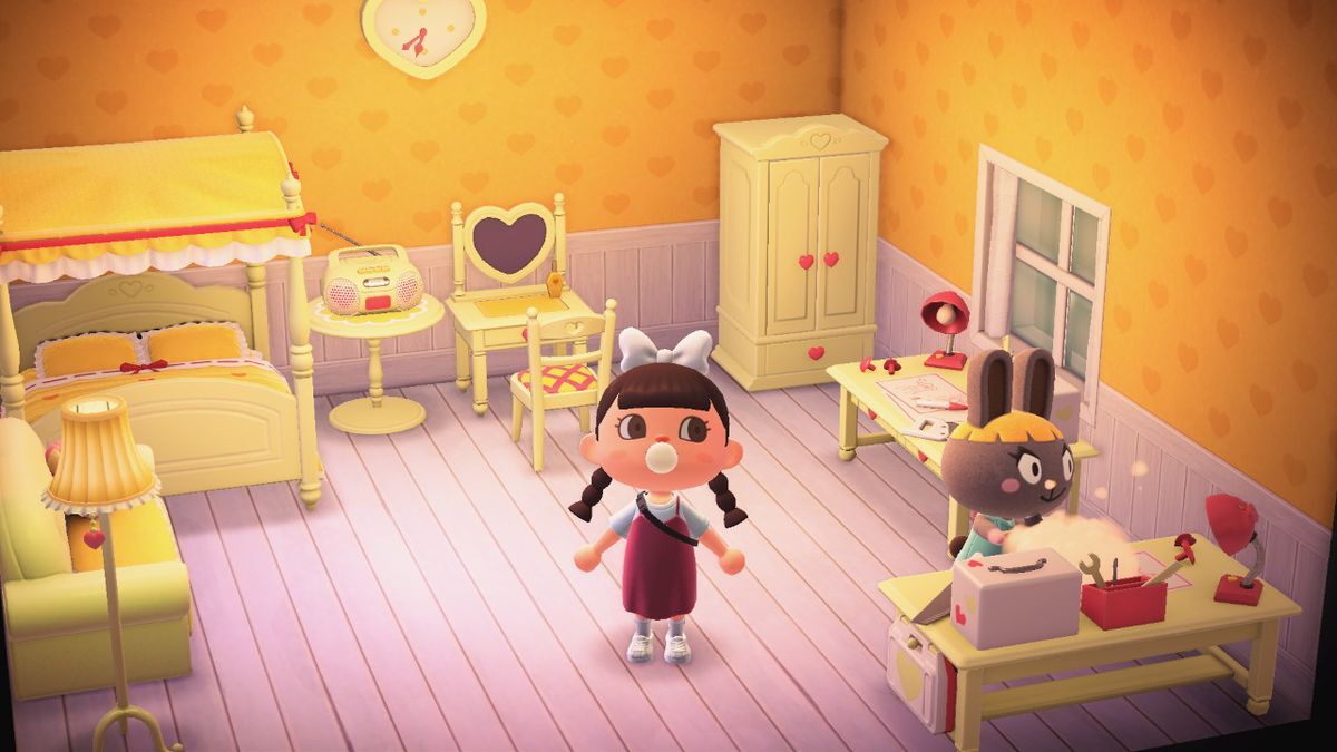 Animal Crossing: New Horizons Бонбон жилой дом Интерьер