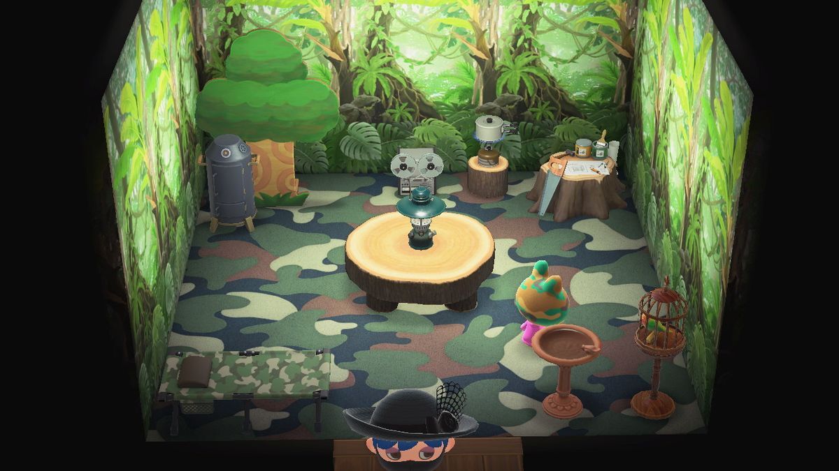 Animal Crossing: New Horizons Камофрог жилой дом Интерьер