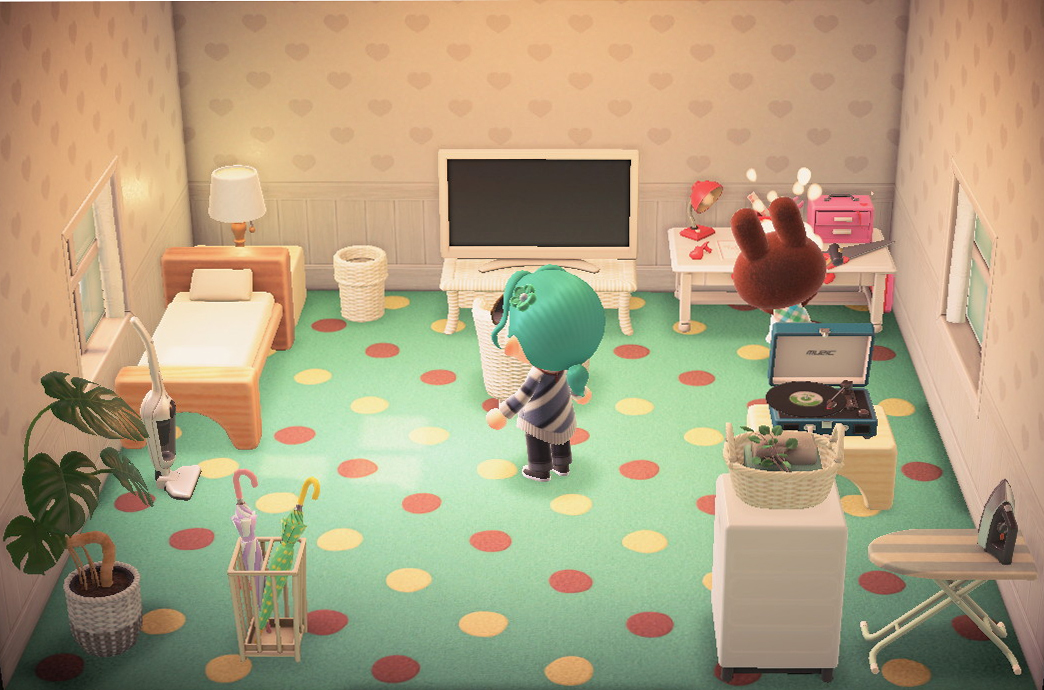 Animal Crossing: New Horizons Кармен жилой дом Интерьер