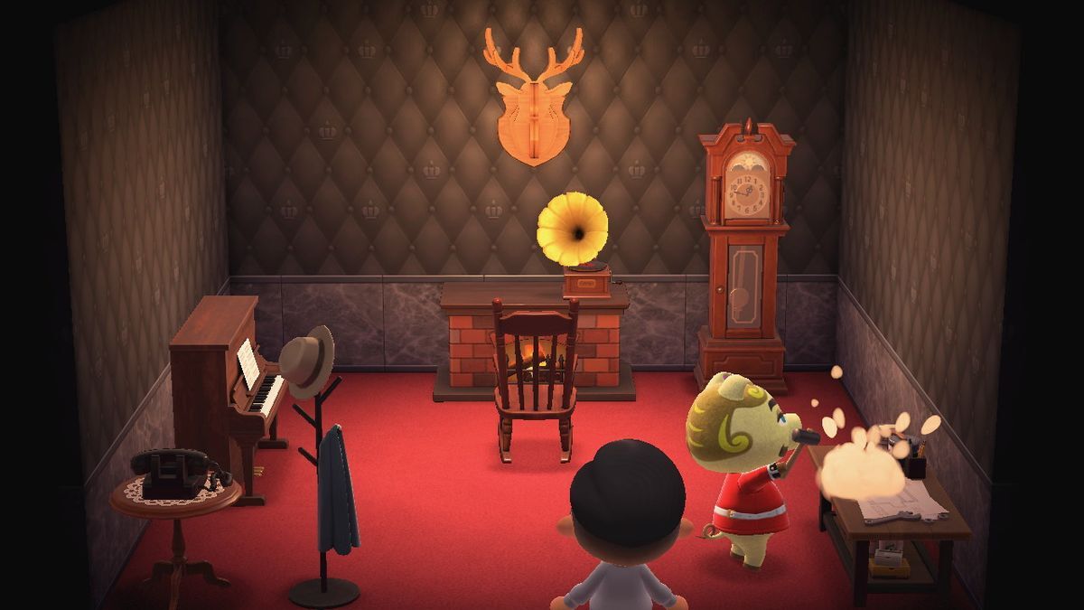 Animal Crossing: New Horizons Чопс жилой дом Интерьер