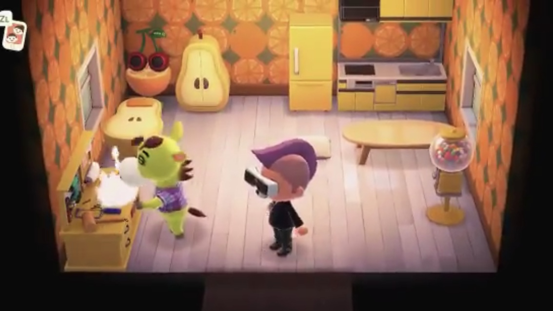 Animal Crossing: New Horizons Клайд жилой дом Интерьер