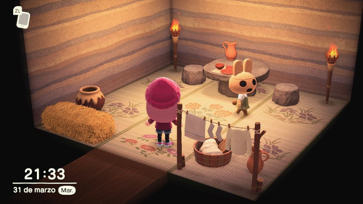 Animal Crossing: New Horizons Коко жилой дом Интерьер
