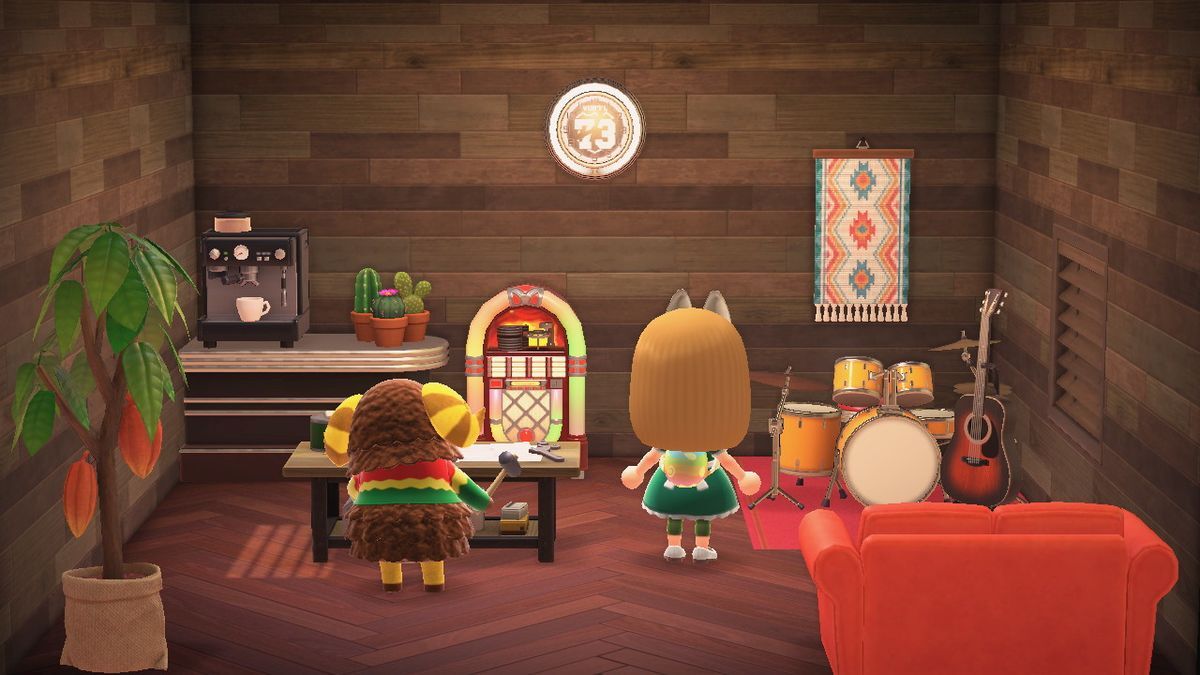 Animal Crossing: New Horizons Керлос жилой дом Интерьер