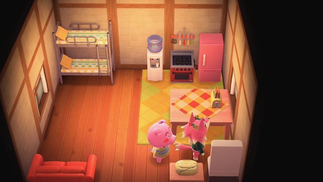 Animal Crossing: New Horizons Керли жилой дом Интерьер