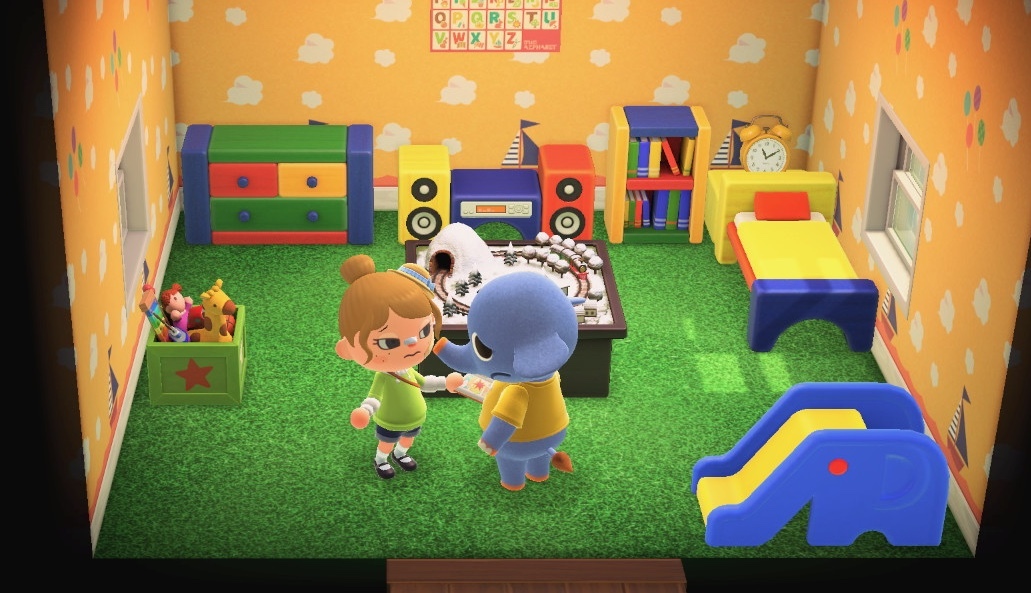 Animal Crossing: New Horizons Диззи жилой дом Интерьер