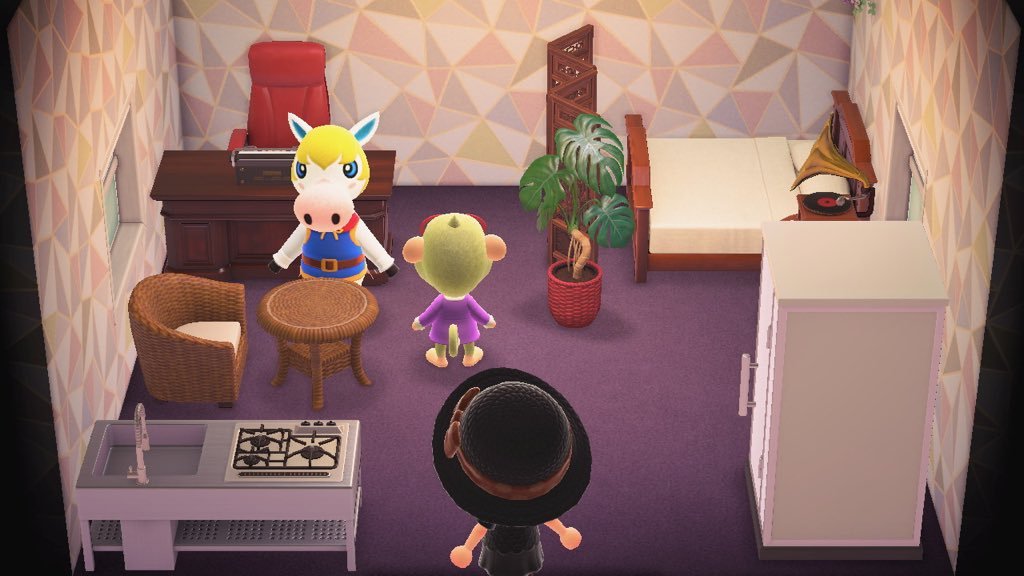 Animal Crossing: New Horizons Элиз жилой дом Интерьер