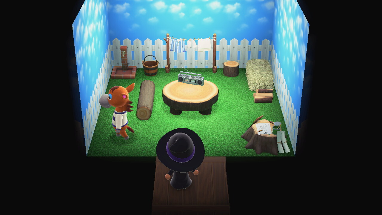 Animal Crossing: New Horizons Элмер жилой дом Интерьер
