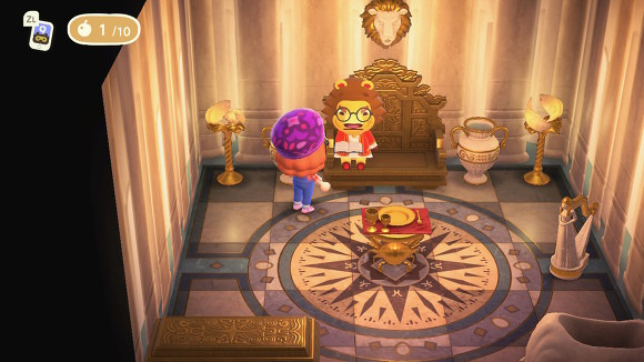 Animal Crossing: New Horizons Элвис жилой дом Интерьер
