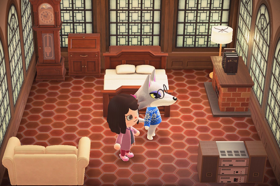 Animal Crossing: New Horizons Colmillo Casa Interior