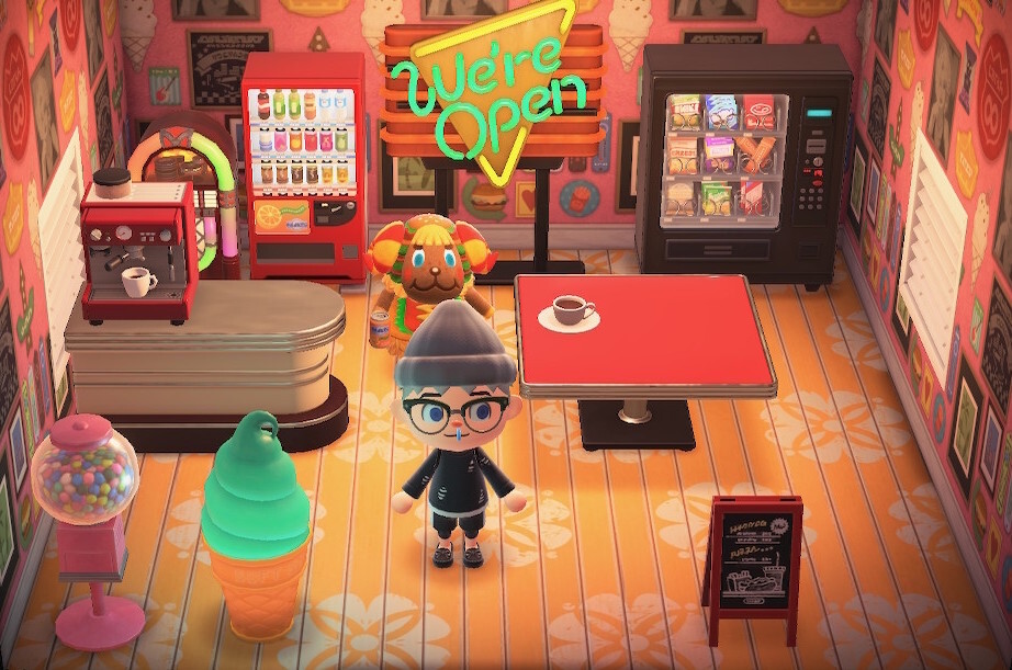 Animal Crossing: New Horizons Фрит жилой дом Интерьер