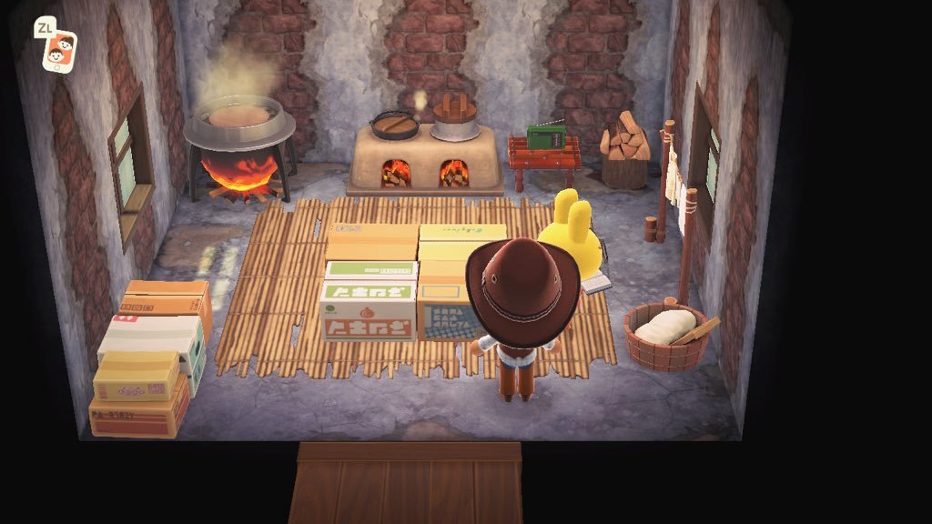 Animal Crossing: New Horizons Gaston Maison Intérieur