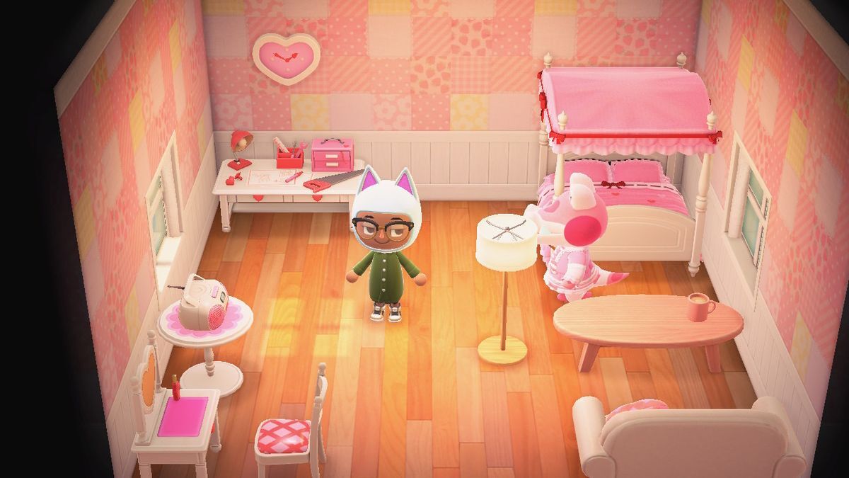 Animal Crossing: New Horizons Rosa Haus Innere