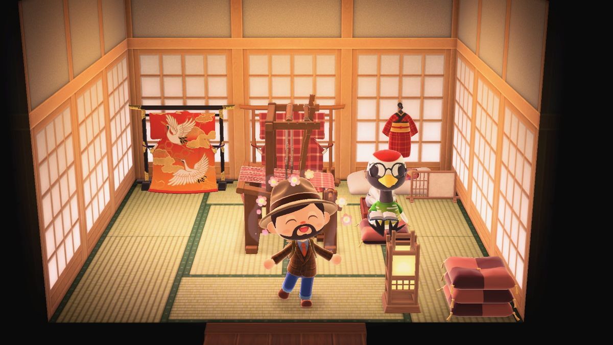 Animal Crossing: New Horizons Глэдис жилой дом Интерьер