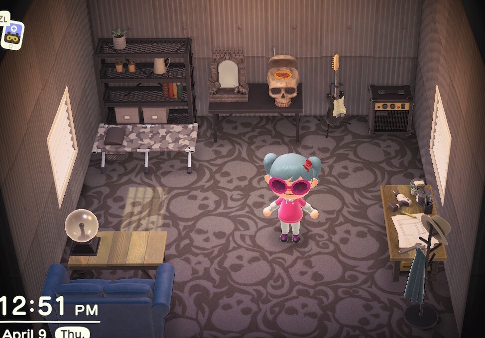 Animal Crossing: New Horizons Граучо жилой дом Интерьер