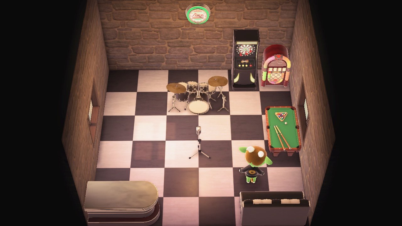 Animal Crossing: New Horizons Графф жилой дом Интерьер